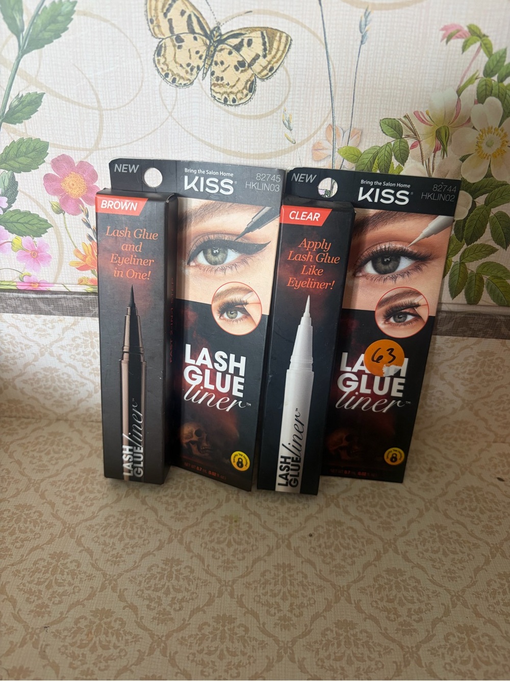 KISS Lash Glue Liner in Brown and Clear - Dual-Purpose Eyeliner & Lash Adhesive